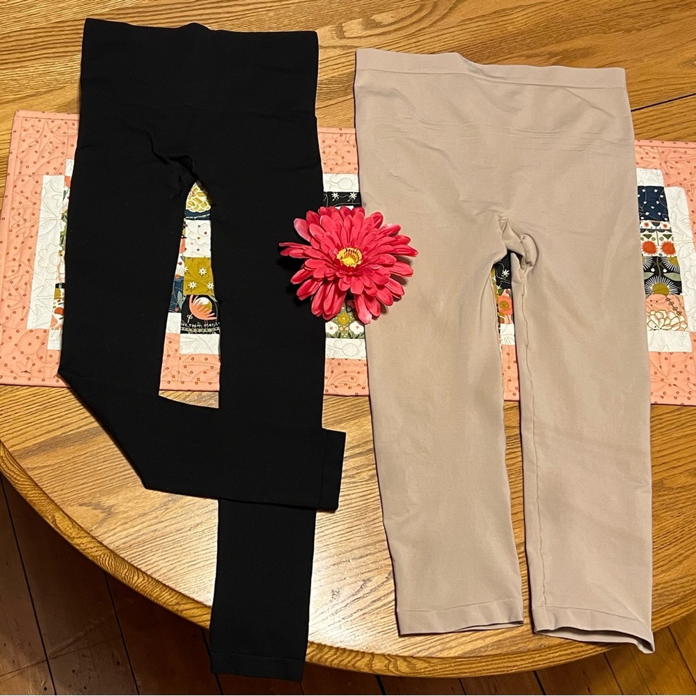 Lot (2) Control Top Shaper Pants -1X/2X